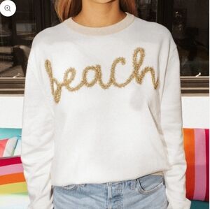 Queen Of Sparkle Beach Lighweight Sweater Size M